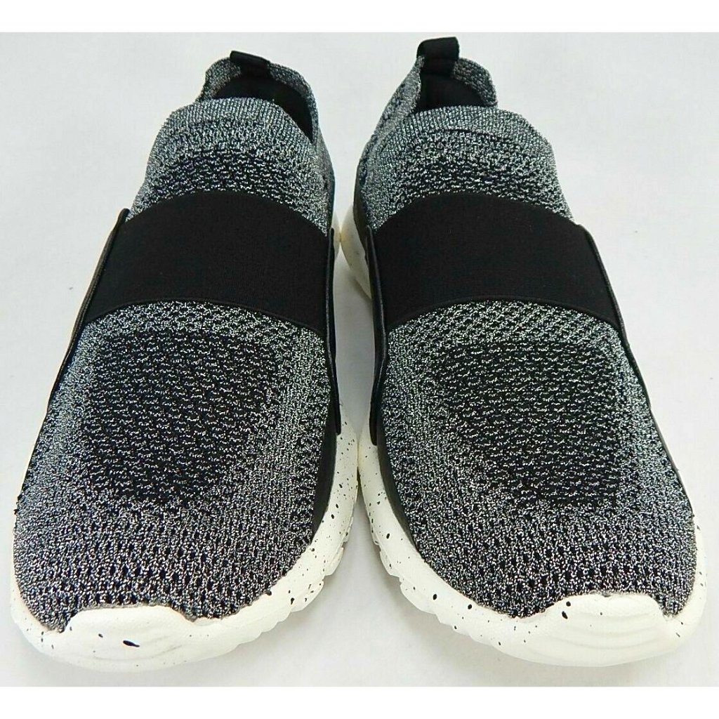 Bernie Mev Asako Sz Us 9m Eu 40 Women's Knit Slip-On Casual Sneakers Pewter
